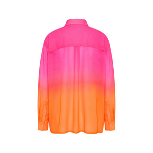 Essential Sheer Long Sleeve Shirt - Tropical Heatwave