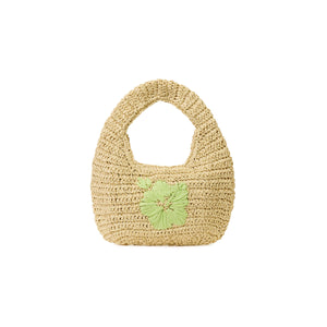 Straw Mini Bag - Pine Lime