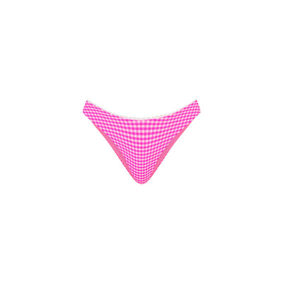 Decorative Full Coverage Bikini Bottom - Pink Diva