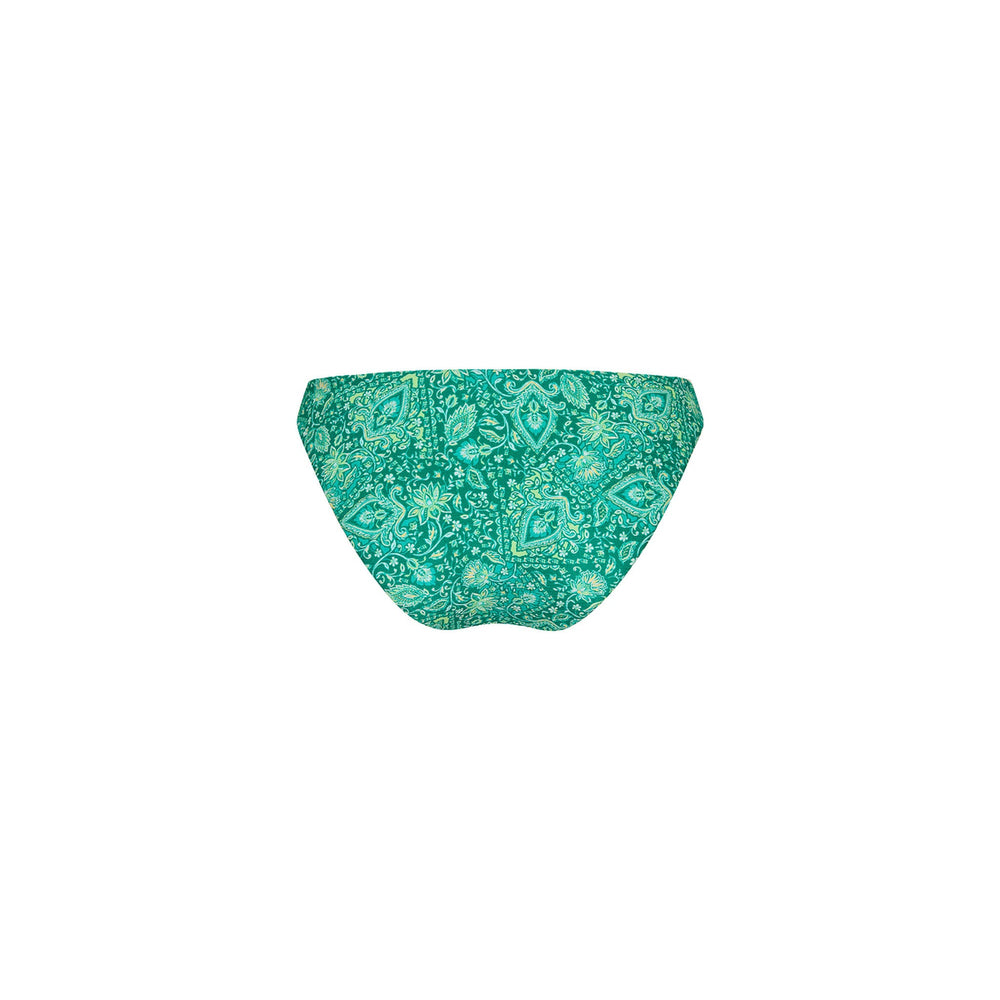 Minimal Full Coverage Bikini Bottom - Emerald Aura