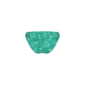 Minimal Full Coverage Bikini Bottom - Emerald Aura