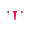 Micro Thong Tie Side Bikini Bottom - Cherry Cola