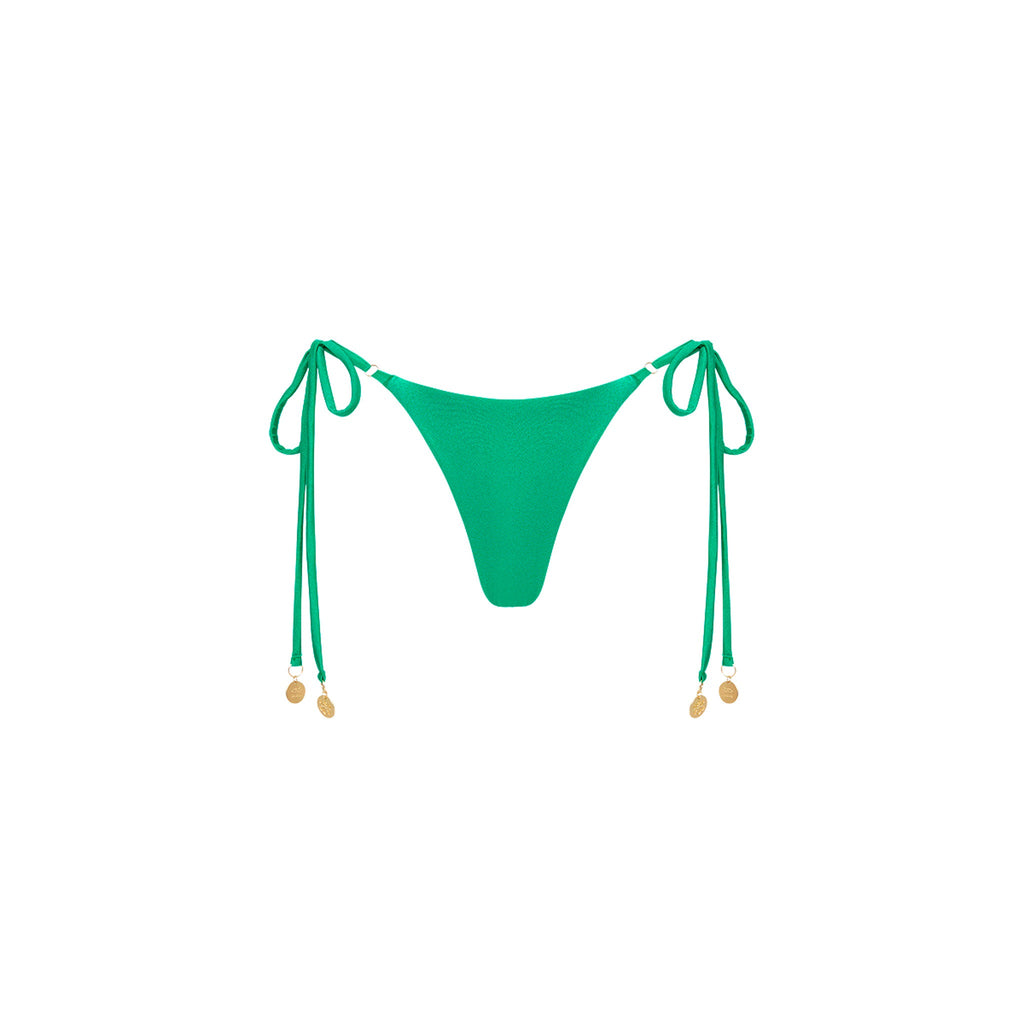Thong Tie Side Bikini Bottom - Jungle Jewel
