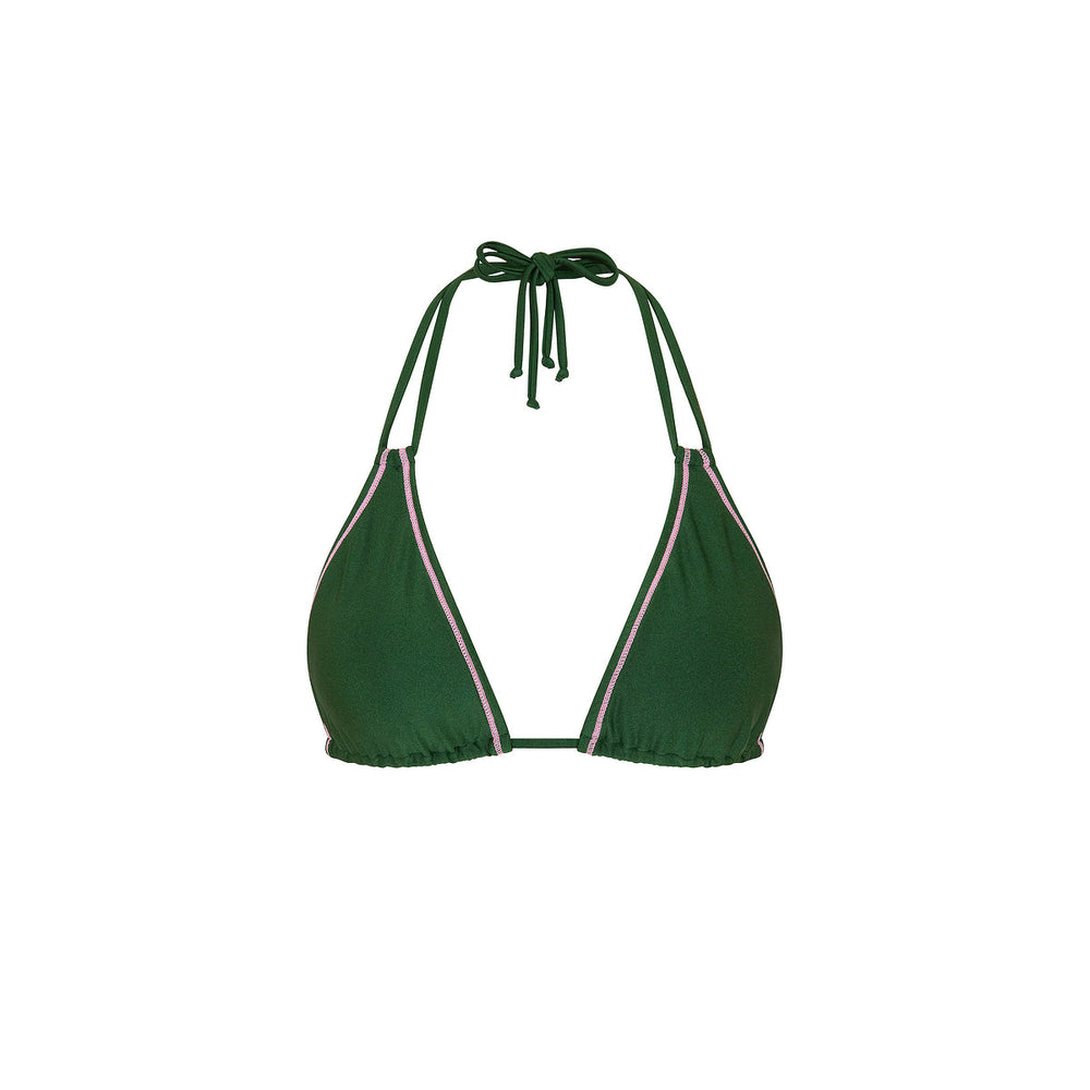 Stitch Halter Bikini Top - Jaded Juniper