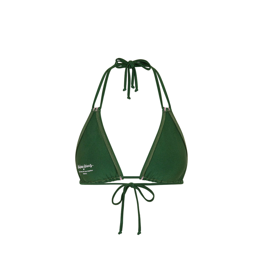 Stitch Halter Bikini Top - Jaded Juniper