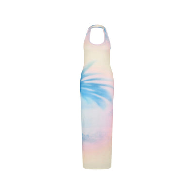 Halter Maxi Dress - Salt Breeze