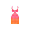 Ring Cut Out Mini Dress - Tropical Heatwave