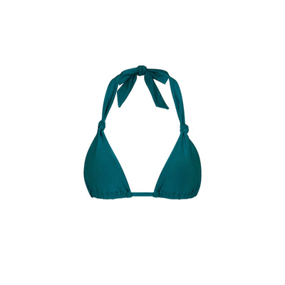 Soft Knot Halter Bikini Top - Laguna Haze