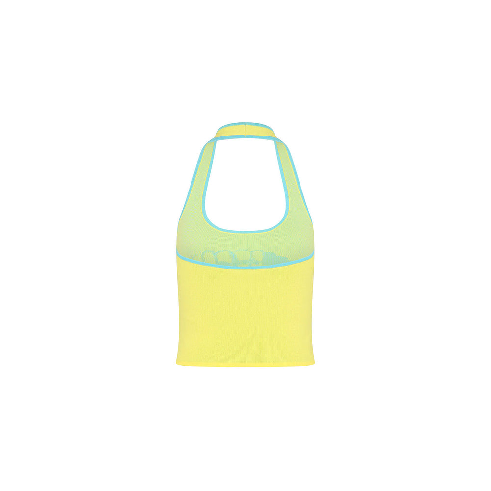 Knit Halter Tank Top - Sunshell