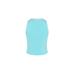 Embossed Knit Tank - Pretty Blue