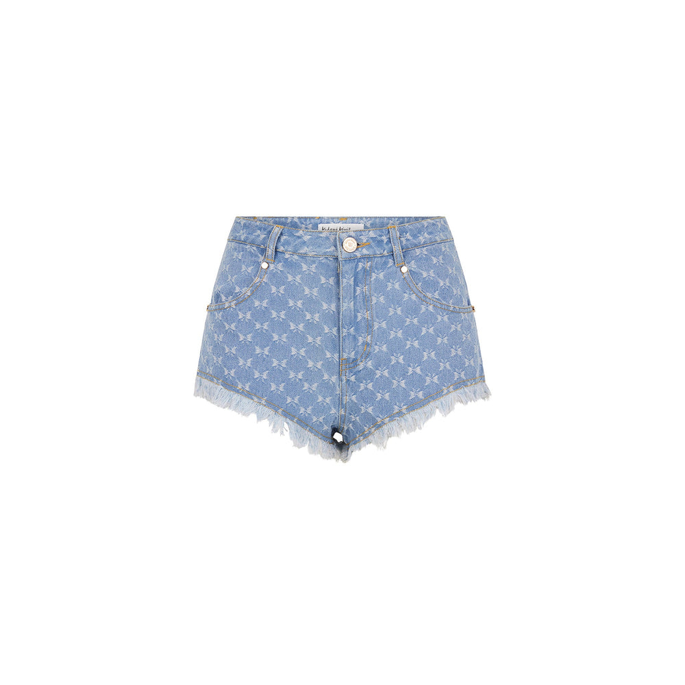 Frayed Jean Shorts - Darling Denim