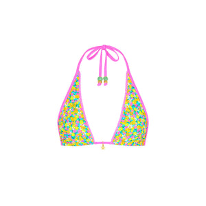 Decorative Bind Halter Bikini Top - Hula Honey