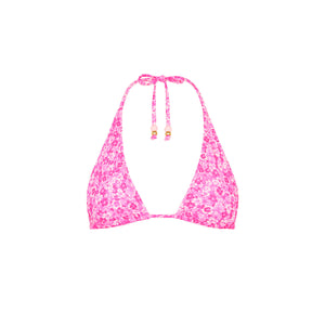 Classic Tie Halter Bikini Top - Berry Burst