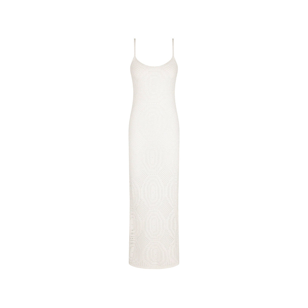Crochet Lace Knit Maxi Dress - Whipped White Kulani Kinis AU Crochet Lace Knit Maxi Dress - Whipped White Kulani Kinis AU