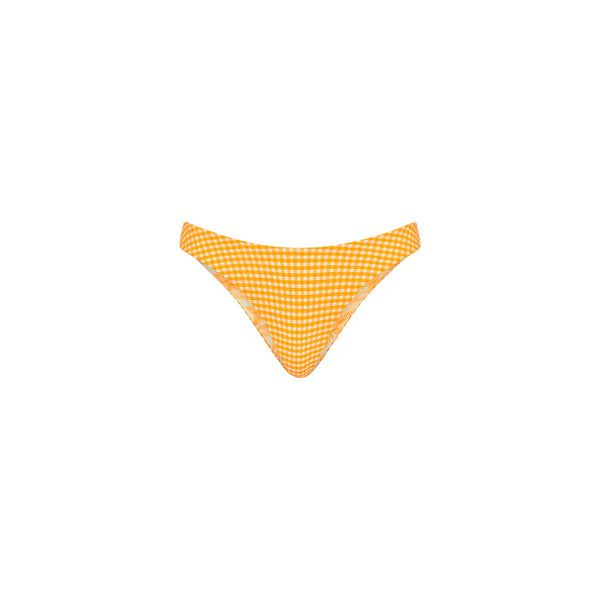Minimal Full Coverage Bikini Bottom - Orange Cream