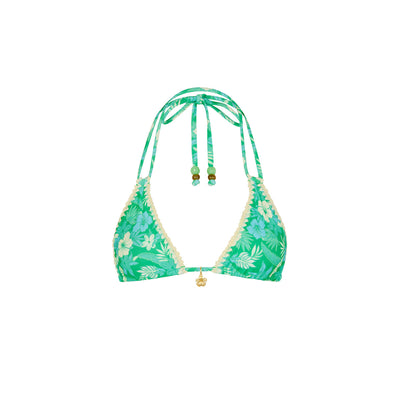 Crochet Halter Bikini Top - Barefoot Breeze