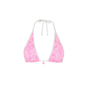 Bind Triangle Halter Bikini Top - Sugar Sprinkle