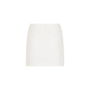 Applique Jean Mini Skirt - Chantilly Denim