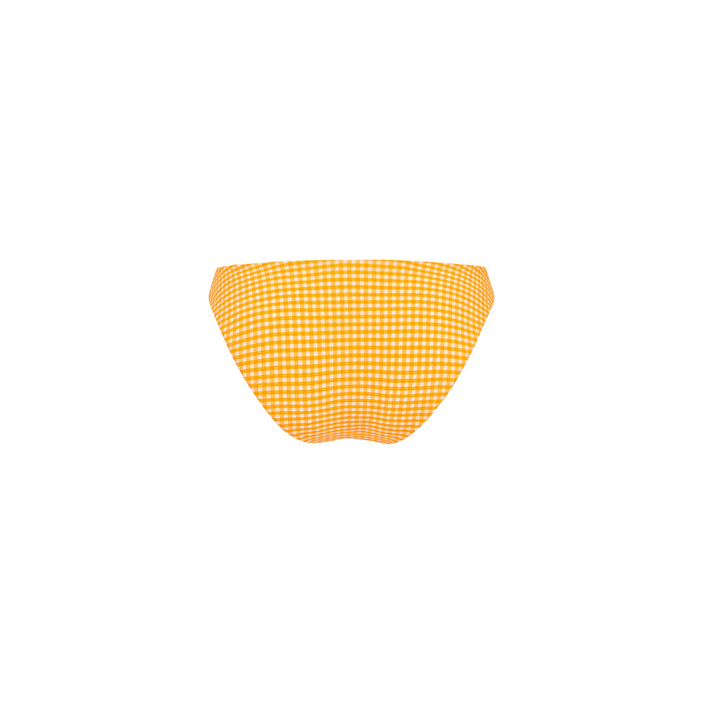 Minimal Full Coverage Bikini Bottom - Orange Cream