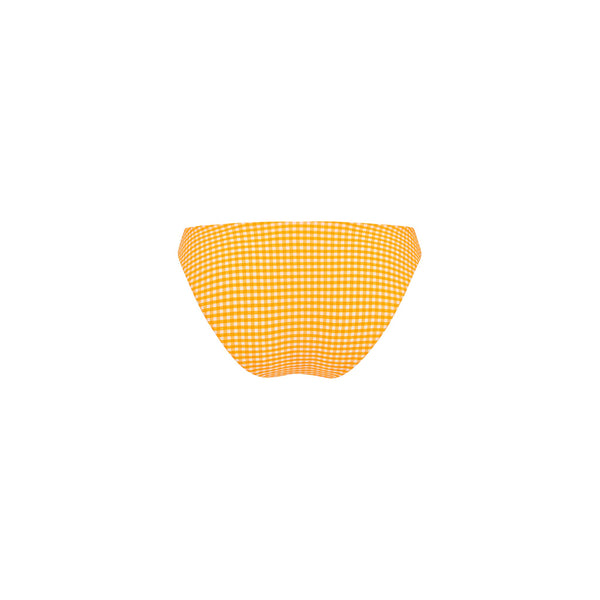 Minimal Full Coverage Bikini Bottom - Orange Cream