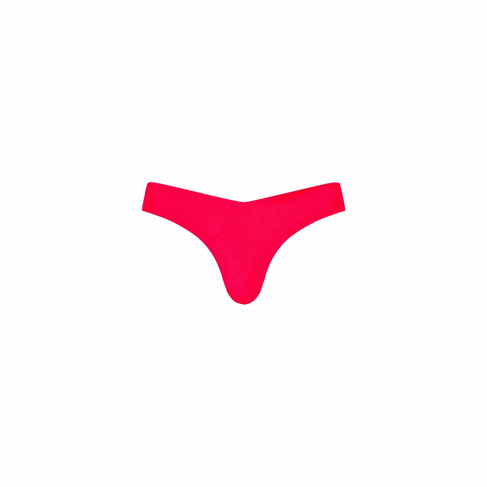 Cheeky V Bikini Bottom - Cherry Crush
