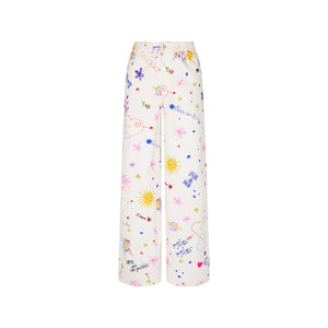 Straight Leg Printed Jean - Dear Diary
