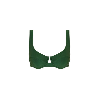 Underwire Tie Back Bikini Top - Jaded Juniper