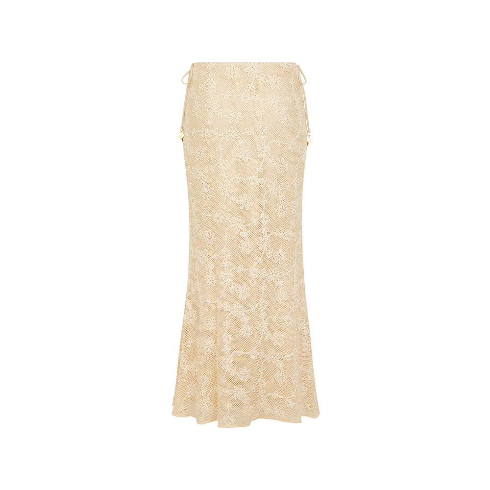 Lace Tie Side Maxi Skirt - Sweet Nothings