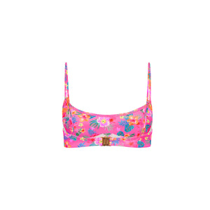 Invisible Underwire Crop Bikini Top - Summer Glow