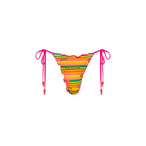 Lettuce Edge Thong Tie Bikini Bottom - Sunshine Lover