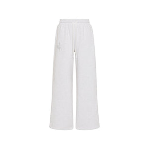 Embroidered Track Pants - Silver Stone