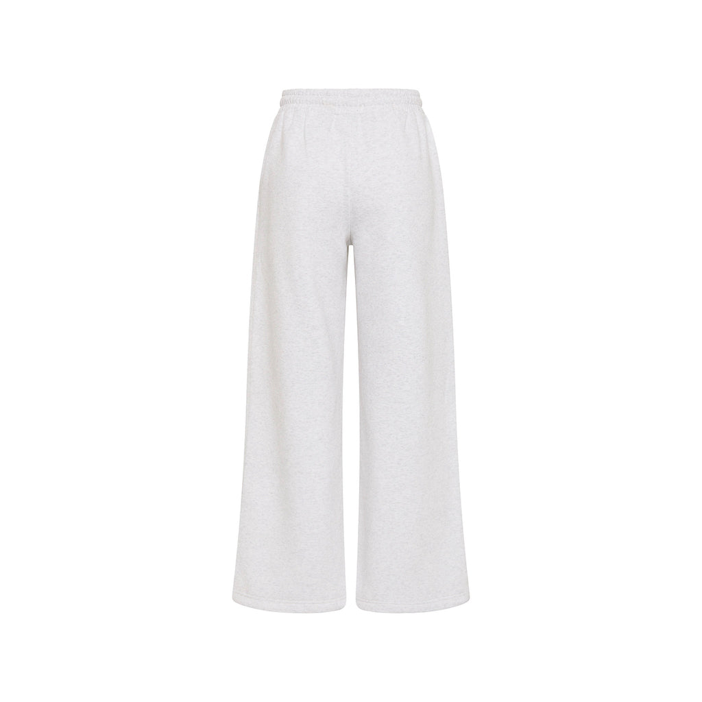 Embroidered Track Pants - Silver Stone