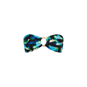 Strapless Bandeau Bikini Top - Ocean Mischief