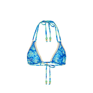 Crochet Halter Bikini Top - Tidal Glow