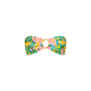 Strapless Bandeau Bikini Top - Sunlit Spritz