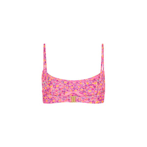Invisible Underwire Crop Bikini Top - Gelato Bloom