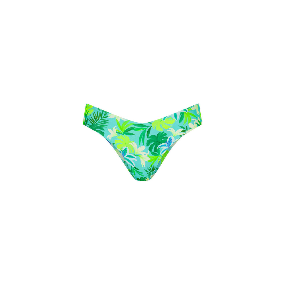Cheeky V Bikini Bottom - Neon Splice