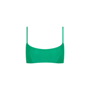 Invisible Underwire Crop Bikini Top - Island Lush