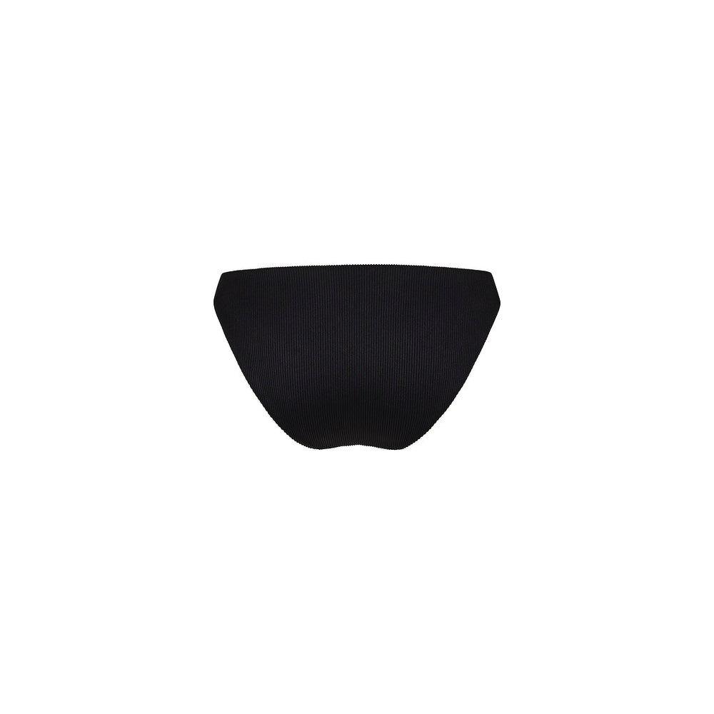 Minimal Full Coverage Bikini Bottom - Pitch Black