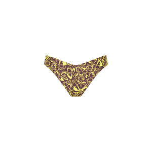 Cheeky V Bikini Bottom - Coconut Kisses