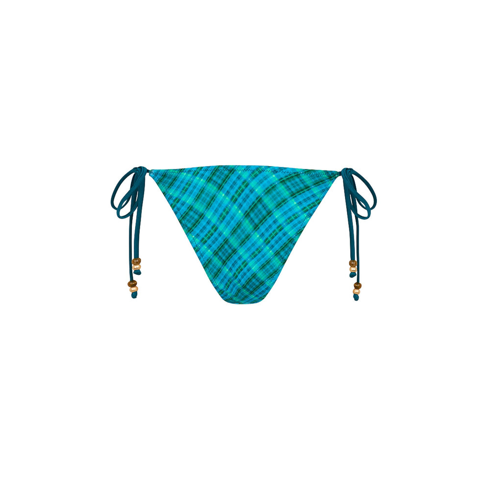 Trio Ring Cheeky Tie Bikini Bottom - Tropic Dip
