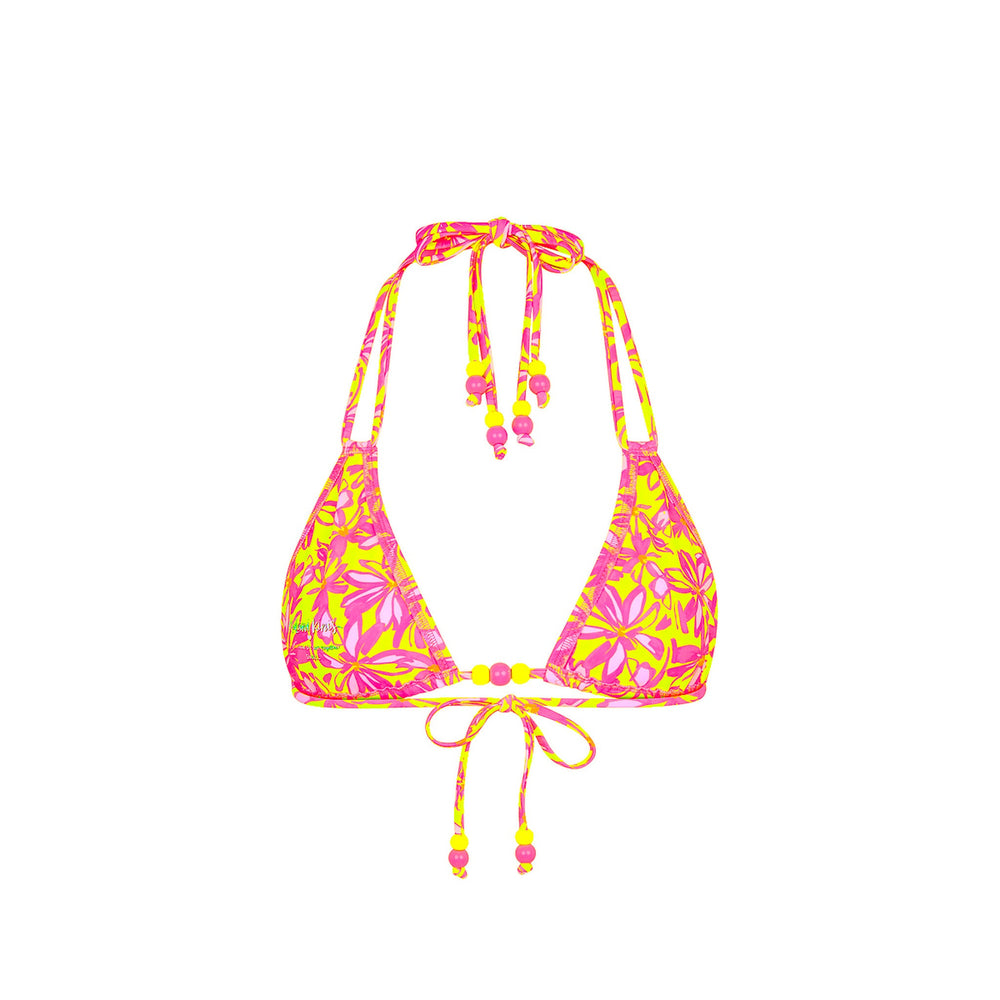 Halter Bralette Bikini Top - Sherbet Skies