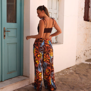Drawstring Resort Pants - Frangipani Fizz