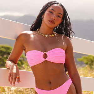 Strapless Bandeau Bikini Top - Fairy Floss