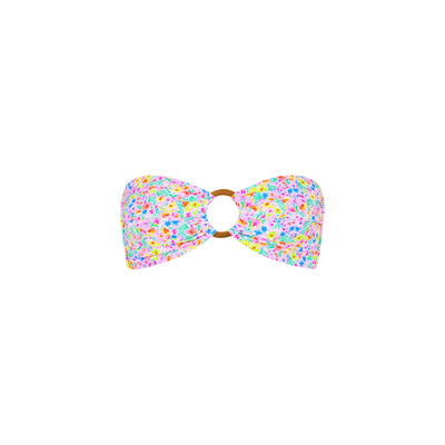 Strapless Bandeau Bikini Top - Moonflower