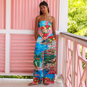 Summer Bandana Scarf Top - Mermaid Cove