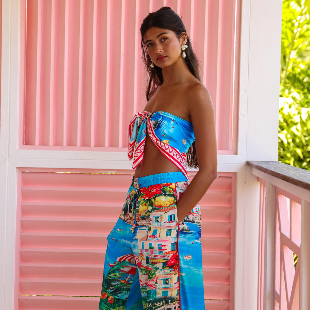Summer Bandana Scarf Top - Mermaid Cove