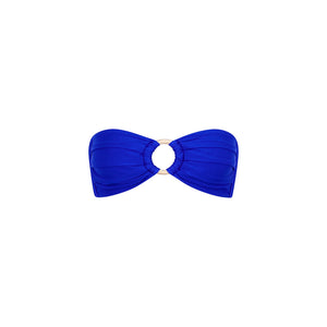 Strapless Bandeau Bikini Top - Blue Lagoon