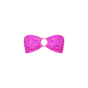 Strapless Bandeau Bikini Top - Bubble Berry