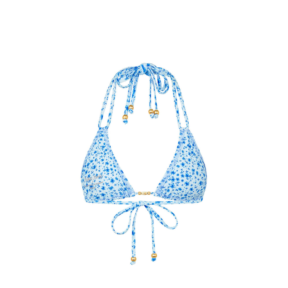 Halter Bralette Bikini Top - Dream Flower